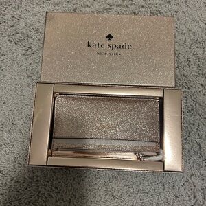 Brand New Kate Spade Glittery Gold Wallet